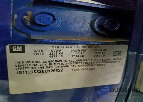 2014 Chevrolet Impala Ltz z USA, uszkodzony, nr VIN 1G1155S32EU126332